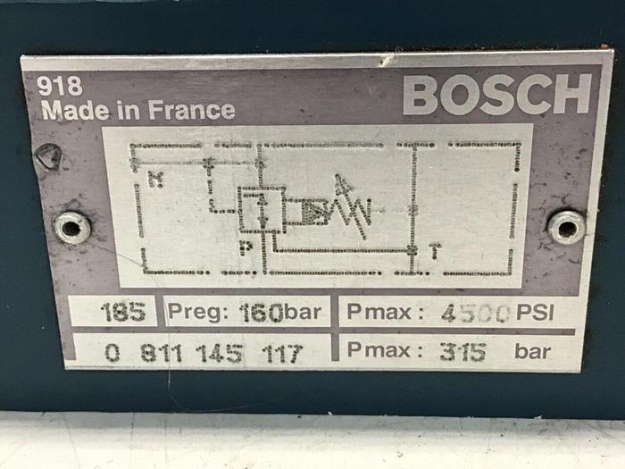Used BOSCH Pressure Relief Valve 0 811 145 117 Used