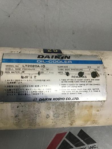 Used DAIKIN Heat Exchanger / Oil Cooler LT2020A-10 #136327