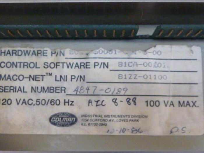 Used BARBER COLMAN Sequence Module 80CA-30001-001-0-00 #30979