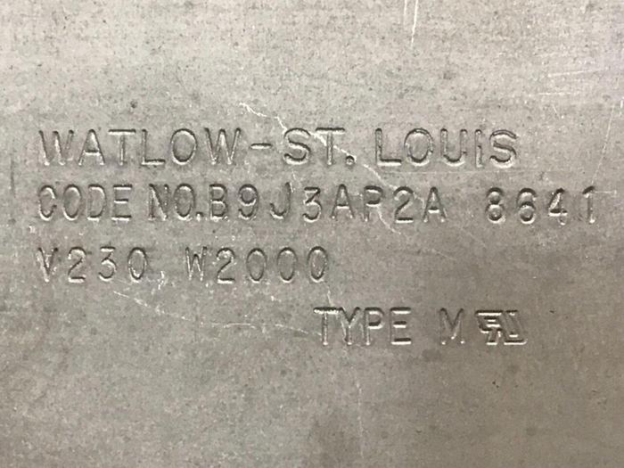 Used WATLOW 2000 Watt Heater Band B9J3AP2A #126451