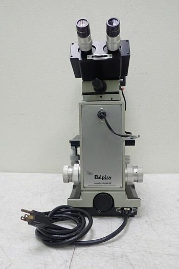 Used Bausch & Lomb 31-32-14 Balplan Microscope with (2) 10X WF Eyepieces