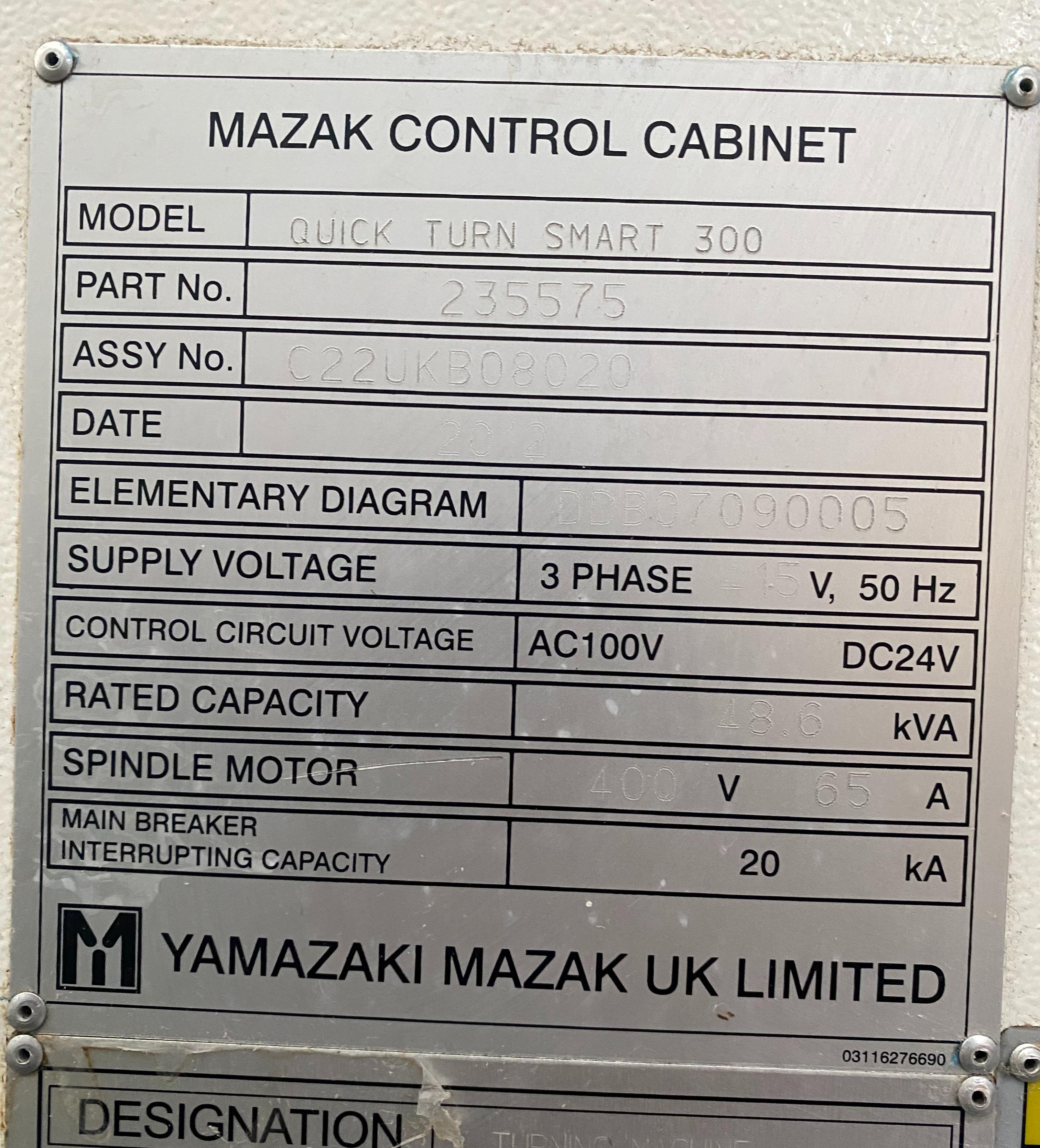 Used 2012 MAZAK Quickturn SMART 300