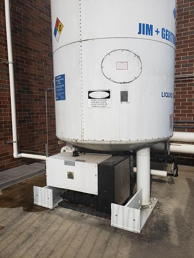 Used 14 Ton Tomco Vertical Carbon Dioxide Storage Tank
