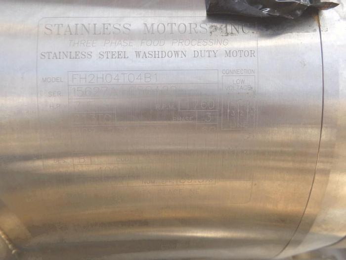 Used Pump, Positive, Waukesha, Mdl 220U2C, 30 HP, 4", 316 S/st, Transfer, A #S743275