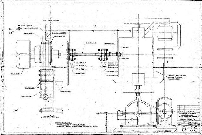 Used Black Clawson Complete Wire Shake Unit, New Sumitoma Variable Drive In 1992 #8338