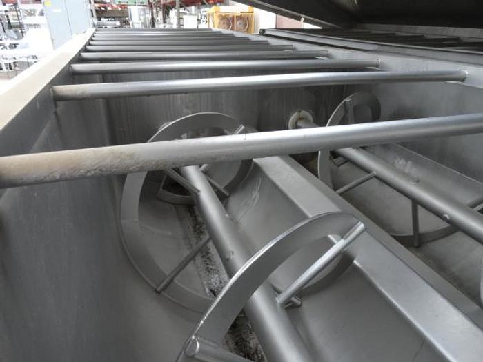 Used FPEC Dual Ribbon Blender, dual door discharge