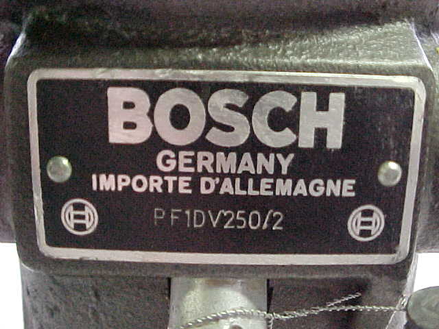 Used BOSCH FUEL INJECTION PUMP PF1DV250/2