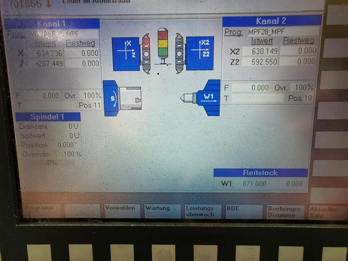 Gebraucht CNC Drehmaschine BOEHRINGER NG 200