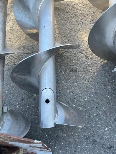 Used 12' Long x 12" Diameter Stainless Steel Auger Screw