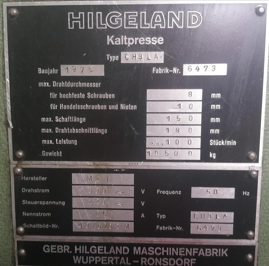 Gebraucht 1976 HILGELAND CH 3 L A