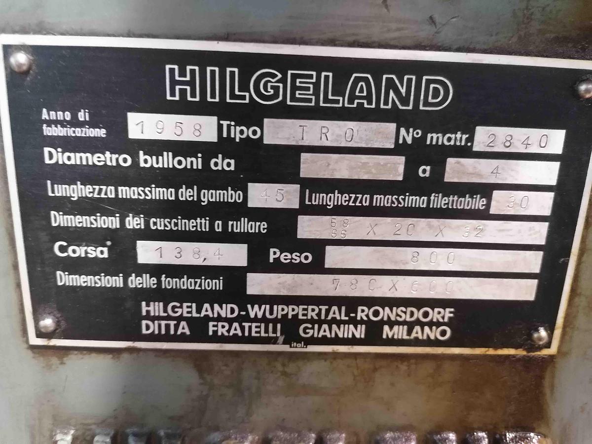 Used 1958 HILGELAND TR 0