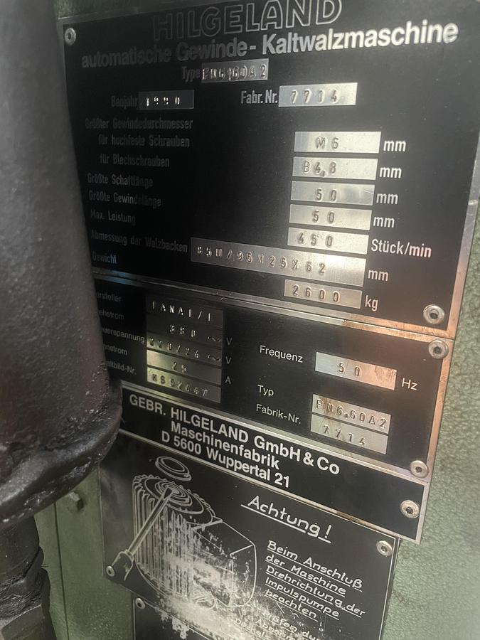 Used 1976 HILGELAND FN6-60 A2