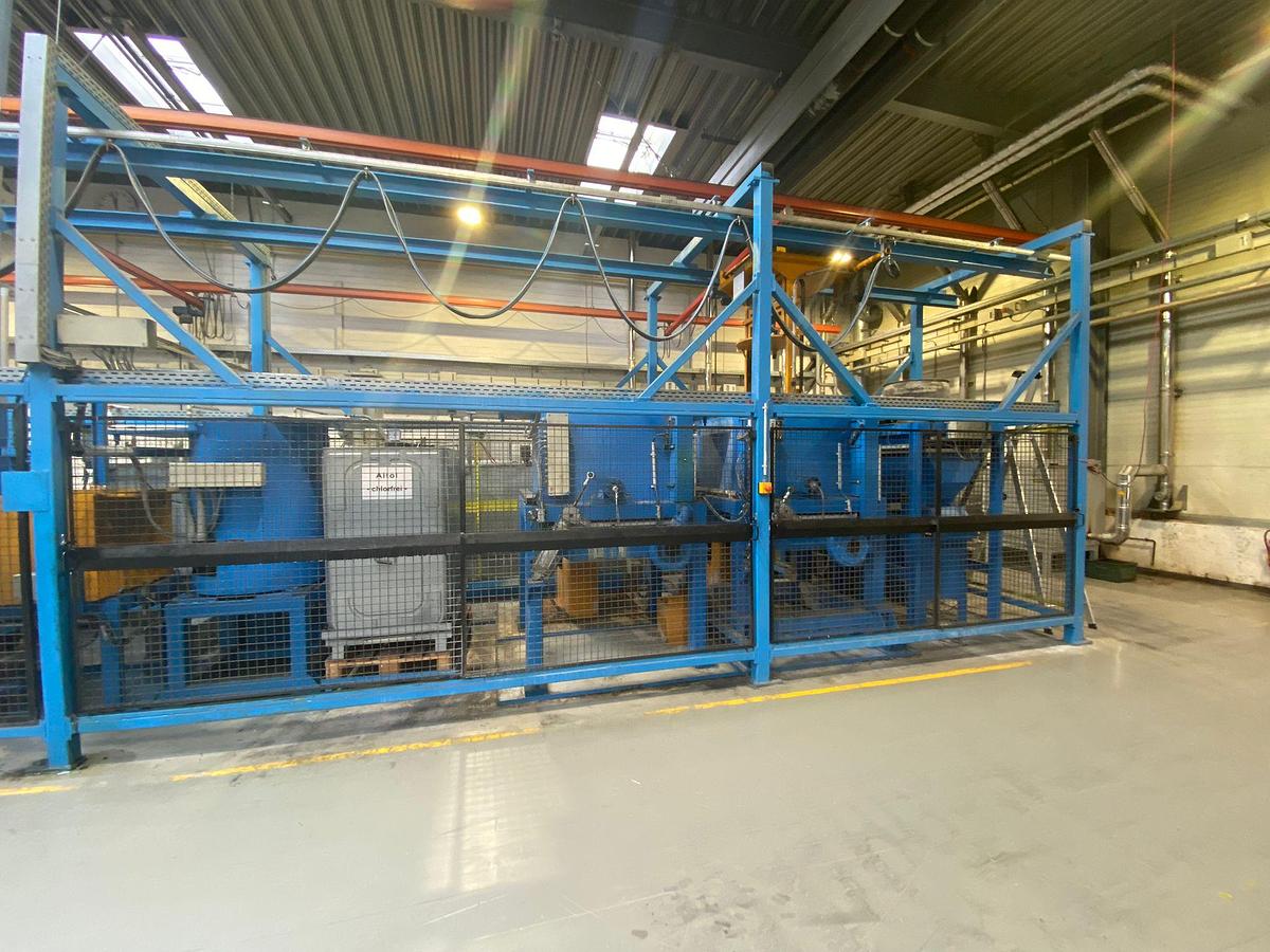 Used STEIMEL Robotic Washing & Centrifugal Drying Line – Fully Automatic