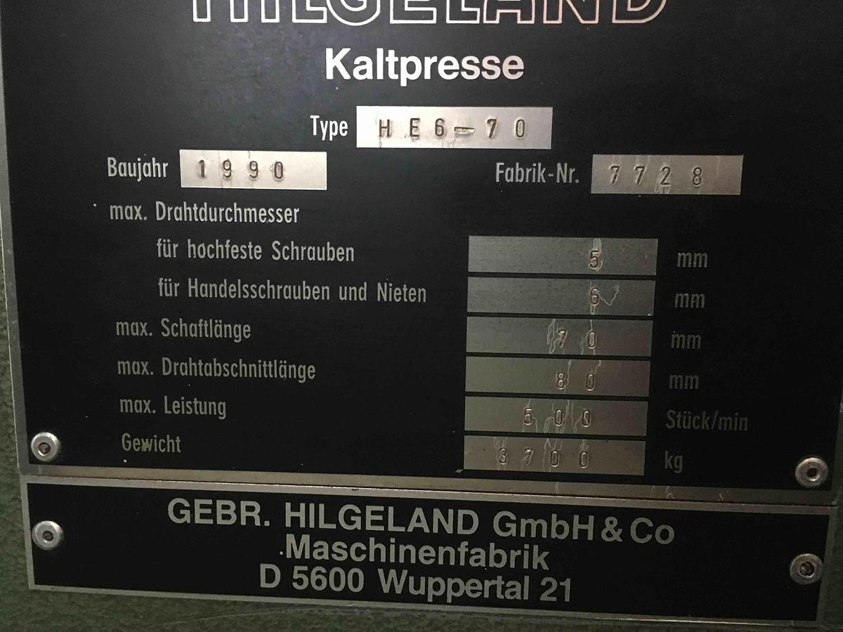 Used 1990 HILGELAND HE6-70