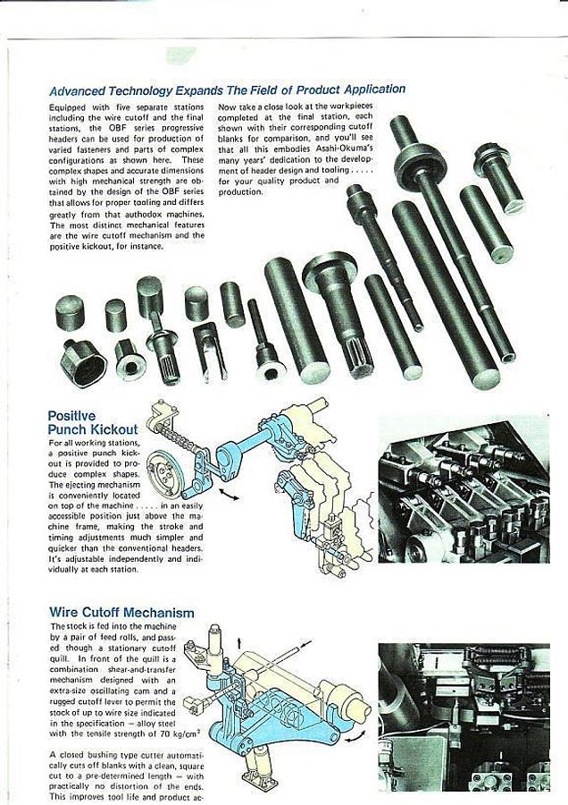 Gebraucht ASAHI OKUMA BF-1310-3 – 3 Matrizen / 3-Stufen Mehrstufenpresse (Progressive Header)