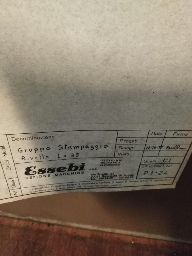 Gebraucht ESSEBI SB 3-35 – 4 Matrizen / 4-Stufen Transfer Header