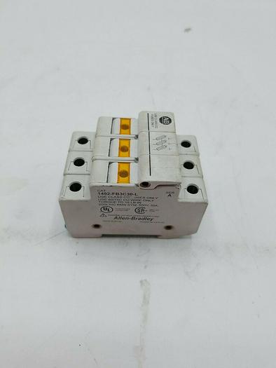 Used Allen-Bradley 1492-FB3C30L Ser.A Fuse Holder