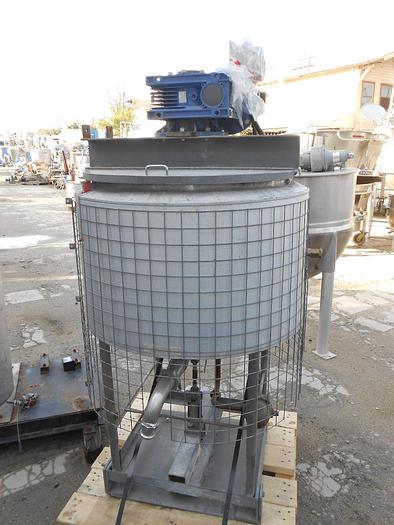 Used Tank, 55 Gallon, S/st, Jkt, Agit, 36" x 18", #S742128