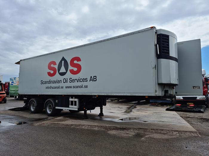 Used 2003 HFR 2 AXLE/ CITY/ FRIDGE TRAILER/ OPEN SIDE/ LOADING LIFT STEERING AXLE FRIDGE UNIT