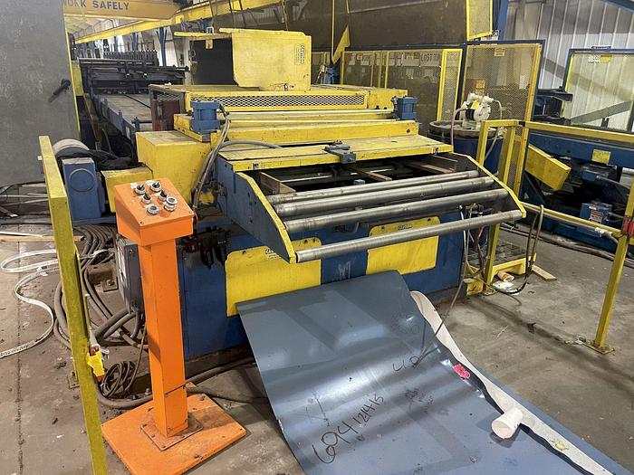 Used Bradbury "DOUBLE HIGH" & RAFTED ROLLFORMING LINE for AG Panel