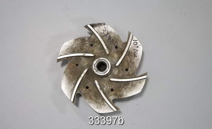 Used Goulds 3196 3x4x13 Pump 10", 6 Vane Impeller #33397