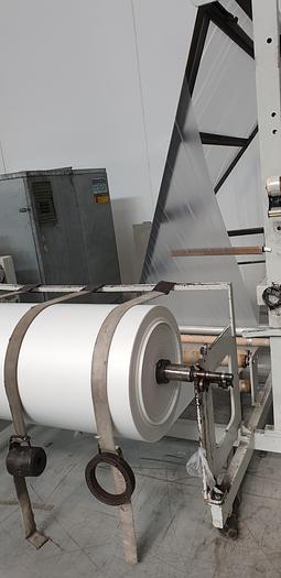 Used 1996 ZOCCHI  Motorized unwinding group and triangle single fold (for HDPE)