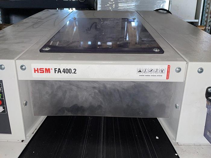 Used HSM FA 400.2, Document Shredder, tested #2