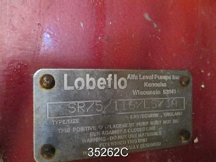 Used Lobeflo SR/3/038/LD/3A 2.5" Rotary Pump #35262