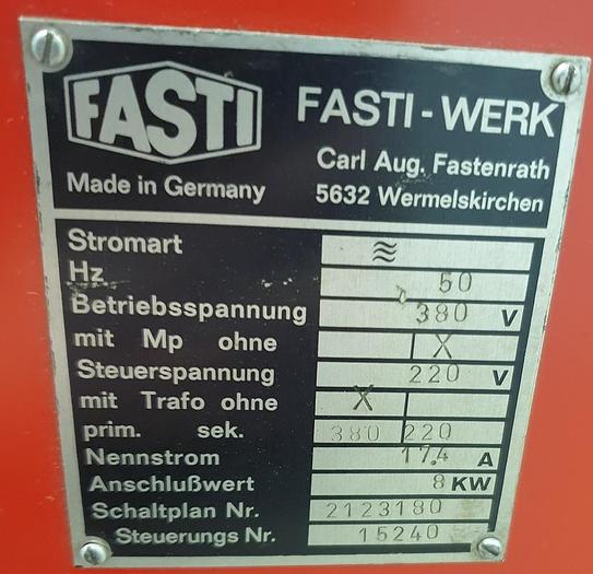 Gebraucht Schwenkbiegemaschine Fasti 212-20-4