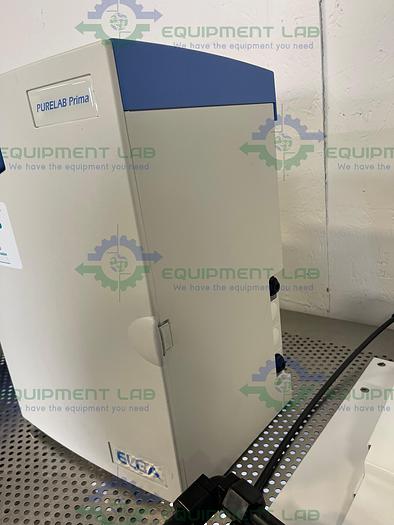 Used Elga  PR015BPM1 Purelab Prima 15 Water Purification System w/ 25L Elga LA611 Tank