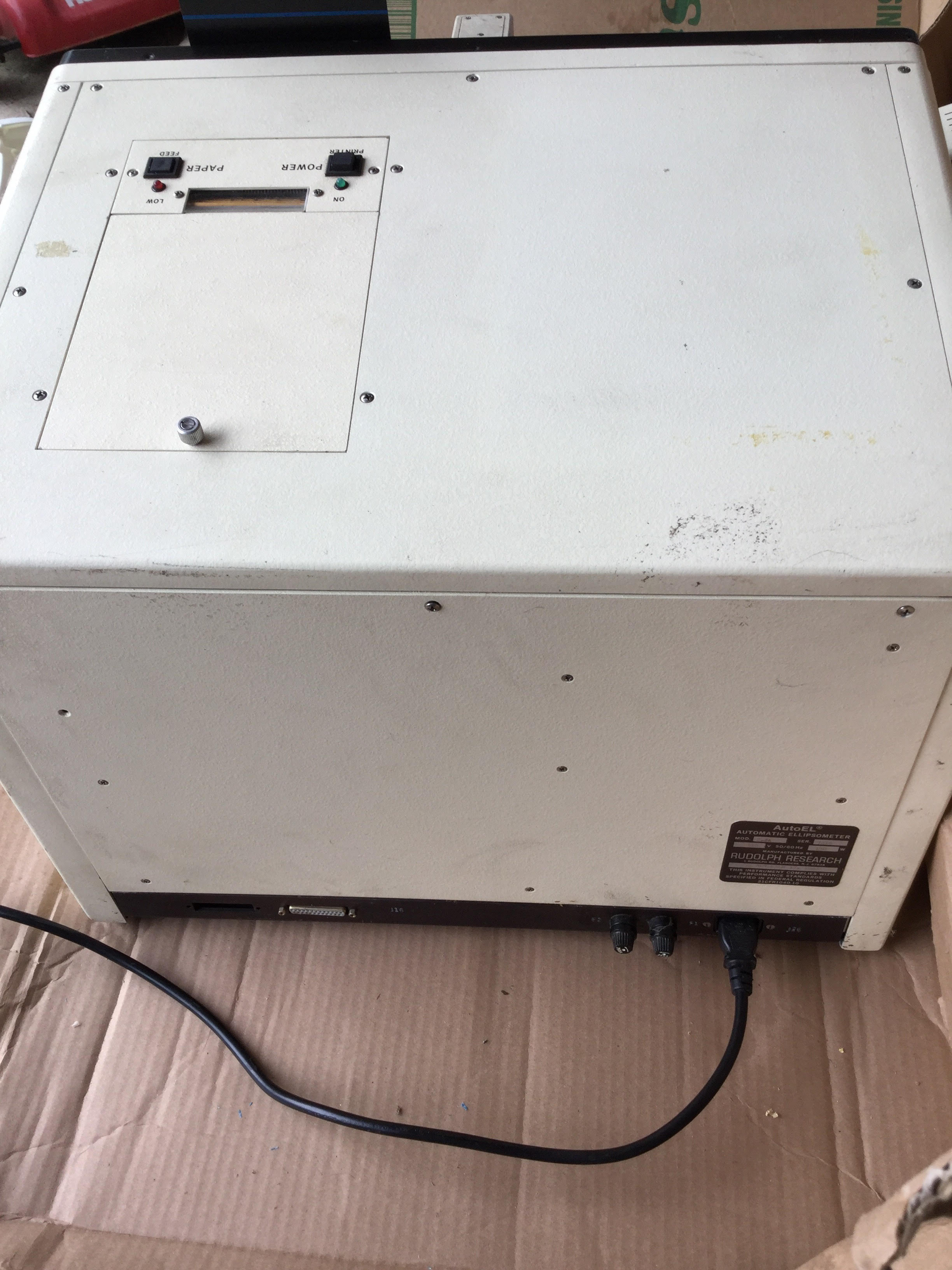 Used Rudolph Auto EL Ellipsometer