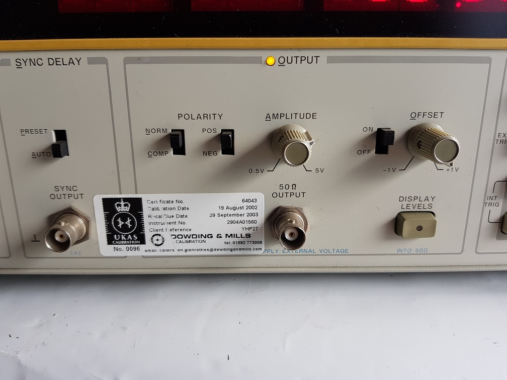 Used Hewlett Packard 5359A Time Synthesizer