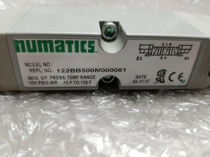 Used NUMATICS 122BB500M000061 SOLENOID VALVE
