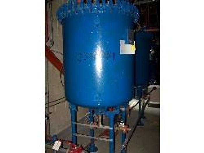 Used Pfaudler 300 gallon vertical glass lined vacuum receiver