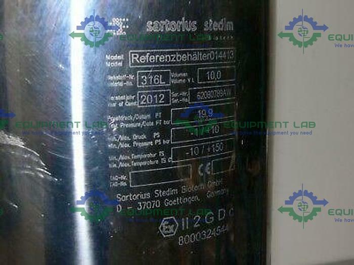 Used Sartorius 10L Stainless Steel Collection Vessel