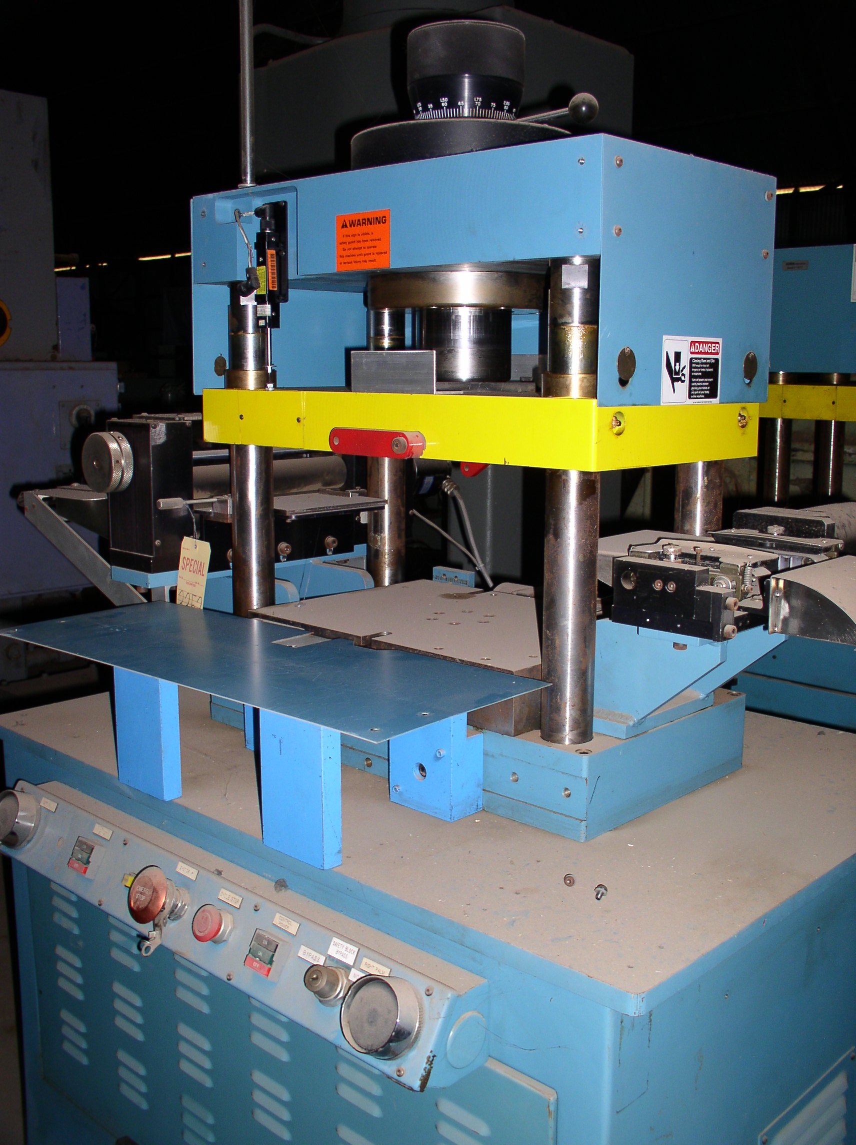 Used 60 Ton PRECO Model 1420-L-CCD 4-Post Down Acting Hydraulic Press