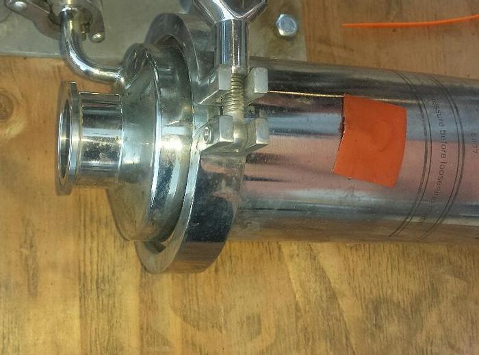 Used Filter, Cartridge, S/st, 3.5" X 12", Meeco, 250 PSI, #S740083