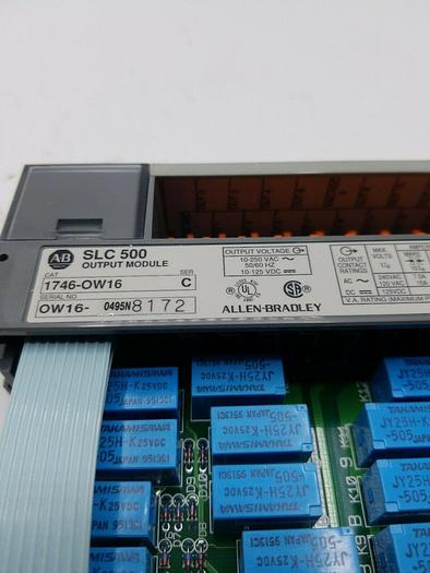 Used Allen Bradley 1746-OW16 Ser. C Relay Output Module SLC 500