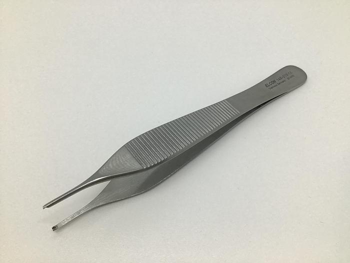 Used Forceps Tissue Dissecting Adson 1 in 2 Teeth 120mm