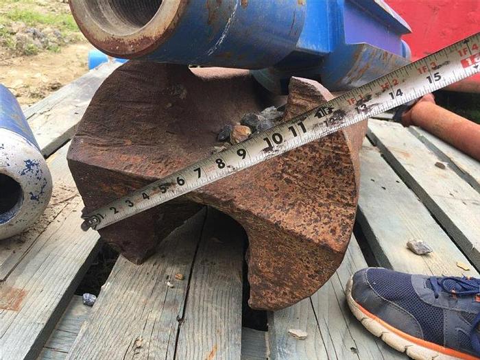 Used 12" Chisel Bit 2-1/4" x 3-1/4" Thread