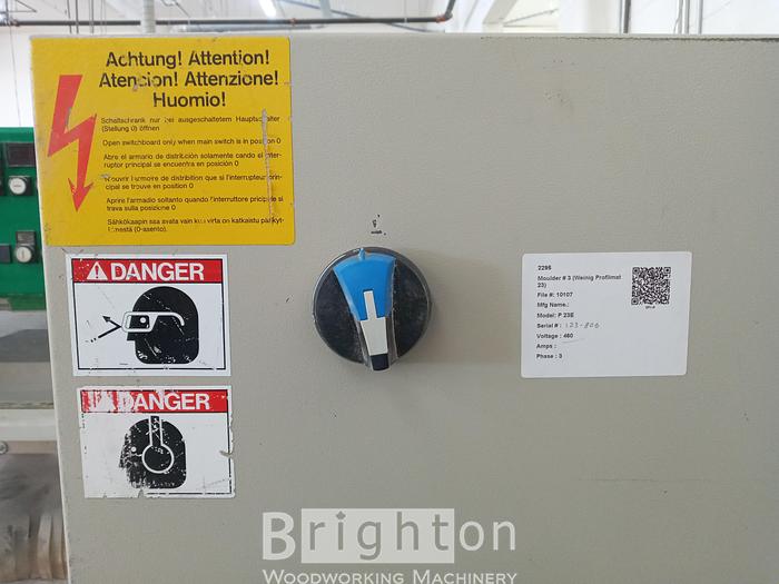 Used Weinig P23E Moulder #BBM2351