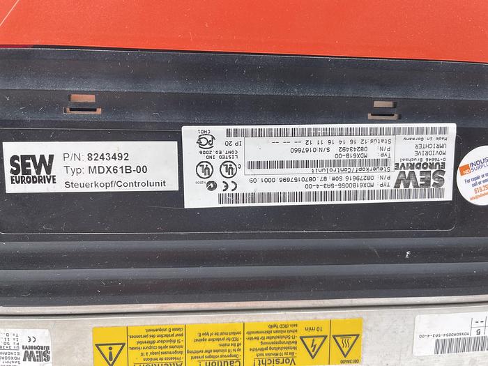 Used SEW EURODRIVE MDX61B0055-5A3-4-00 (Broken Faceplate) 