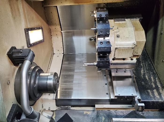 Used 2011 OKUMA Genos L400-E CNC Lathe