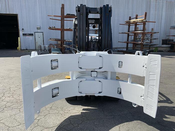 Used 12,000 POUND YALE ROLL CLAMP TRUCK W/ 72" CASCADE PAPER CLAMP