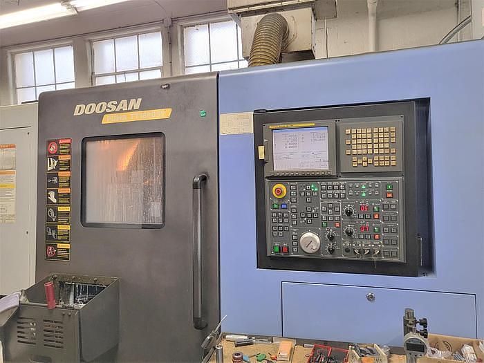 Used 2007 DOOSAN Puma TT1800SY CNC Lathe LiveTooling / C-Axis / Y-Axis / Twin Turret / Twin Spindle