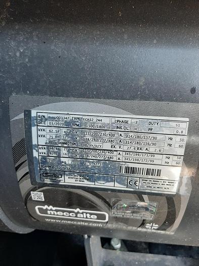 Used 66KVA Rental Spec GenSet