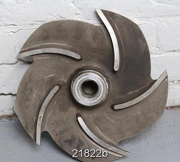 Used Goulds 3196 Impeller, 9", 5-Vane, Casting No.: 56381 (For 1x2x10 Pump) #21822