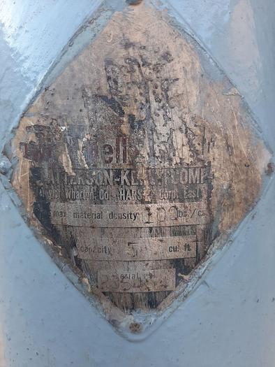 Used Mixer, V-Type, 5 CF, S/st, PK, 100 #/CF #S744366