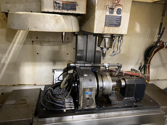 Used FADAL MAG 4020 VMC WITH FANUC Oi CNC CONTROLS & 4TH AXIS INDEXER