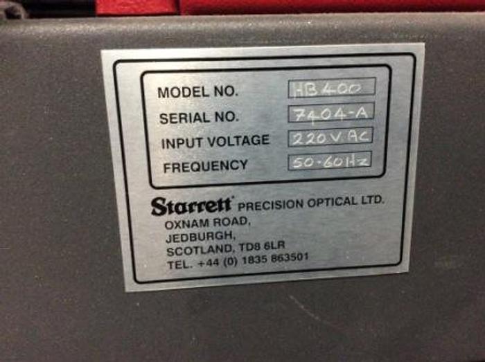 Used Starrett Precision Optical HB 400 Profile Projector